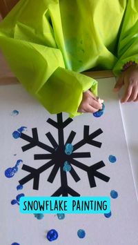 This super simple snowflake painting is perfect for kids of all ages. It’s easy to set up and the perfect winter art project.