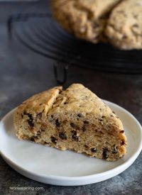 Gluten Free Eggnog Chocolate Chip Scones