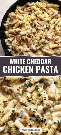 This is a delicious cheese chicken pasta recipe for your lunch or dinner. What can be better than a quick and easy pasta with chicken, creamy sauce, and herbs?