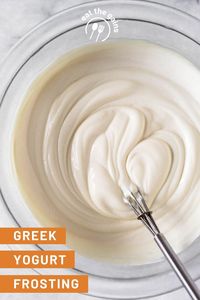 Looking for a healthier alternative to traditional frosting? This 3-ingredient greek yogurt frosting with maple syrup is easy to make, lightly sweetened, and full of protein. Perfect for cakes, cupcakes, breads, and more!