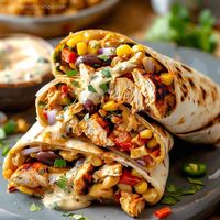 Southwest Chicken Wrap Recipe - Quick And Delicious - My Home Made Recipe