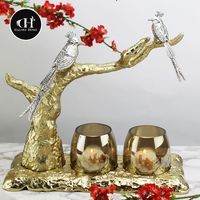 Our Cardinal Candle Holder features two lovely cardinals warming up to two gentle tea-lights just below!