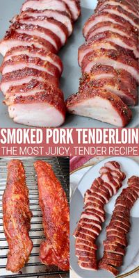 Create the most amazing, melt-in-your-mouth Smoked Pork Tenderloin with this simple recipe! This is seriously the best pork tenderloin you've ever had! It starts with an overnight brine that tenderizes the meat, then it's coated in a flavorful bbq rub and finished on the smoker with either bbq sauce or pepper jelly for an amazing flavor. This juicy, tender pork recipe is one that you'll want to toss on your smoker again and again!