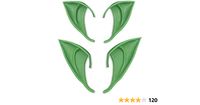 Amazon.com: Aweilan Fairy Pixie Soft Elf Ears Cosplay Accessories Halloween Party Pointed Prosthetic Tips Ear （2 Pairs） (Green) : Toys & Games