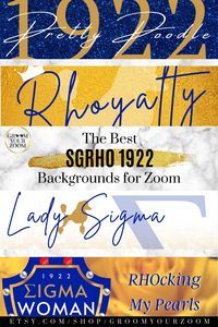 Hey Sigma Women! These Zoom backgrounds are poodle perfect to show your love for SGRho. You can stand out during your next virtual Sorority meeting with these high-quality, RHOyal blue & gold backdrops. They are also perfect for wallpapers, printed cards, and more. Click to get your Sorority background today. #sigmagammarho #sgrho1922 #prettypoodle #sigmawoman #blacksorority #divinenine #zoombackground