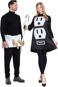 JAZGROM Couples Halloween Costumes For Adults Plug And Socket Couple Set Women Men Costume Role Play Dress Up Cosplay Party