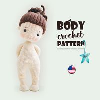 My dear friend! Please read the product description to the end!All my patterns are protected from translation to preserve my copyrights.♥ Crochet Doll Base Pattern English by Katushka Morozova!!! The file is protected from translation!– Amigurumi Doll Base, Instant download, Crochet PDF Pattern♥ This a pattern for making only the doll body!♥ Size is roughly 23 cm 9,05 inc (or 15cm 5.91 inc – thin yarn)The pattern includes:1) doll body2) hair3) face designTwo variants of yarnfor dolls 23 cm and 1