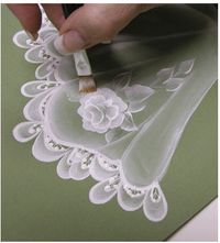 step-by-step sheer rose doily & lace trim