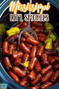 Crock Pot Mississippi Lit'l Smokies - The Country Cook