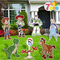 PRICES MAY VARY. 【Toy Inspired Story Birthday Party Decorations】 These outdoor decorations have 7 different designs, the bright color yard signs set will create a big hit and great fun to your party. 【Wide Application】 Our Toy Inspired Story Yard Signs are well-designed and printed with vibrant ink. Both kids and adults will love it! These cute signs can be decorated as yard signs, outdoor lawn decorations, garden ornaments, door welcome signs, party background decor, photo props and so on. 【Hig