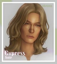 sims 4 Cypress Hair created by okruee