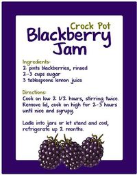 Crock Pot Blackberry Jam - Repeat Crafter Me