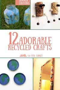 12 Recycled Craft Ideas