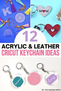 Are you looking for Cricut keychain ideas? You will love this list of the 12 best Cricut keychain ideas for acrylic & faux leather projects! Includes several free keychain SVG files for you to download. You can do these projects with your Cricut Maker, Cricut Explore Air, or Cricut Joy cutting machines. #cricutkeychains #cricutkeychainideas #cricutkeychainsvg