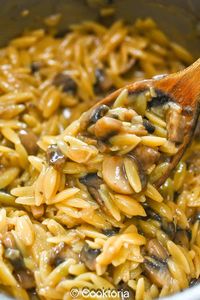 Orzo with Mushrooms