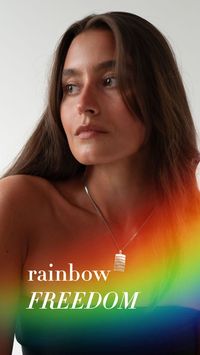 “You can try to take away my colors, but you can never take away my pride.” – Efva Attling about “Rainbow Freedom”, a silver pendant inspired by the colours of the rainbow.