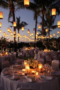 romantic overhead lighting ideas for your country wedding