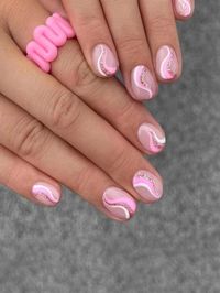 Dusty Pink  Collar   Geometric Color Nails Embellished   Beauty Tools