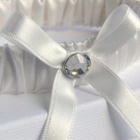 #Modern #silk #vintage #wedding #garter with large #diamante crystal. www.ayedo.co.uk