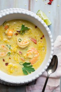 This Thai Coconut Shrimp Soup is full of wonderful flavors and whips up so quickly! You'll love this soup so much! It may be the best I've ever made!