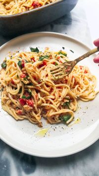 Baked Burrata and Tomato Pasta