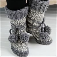 15 Free Crochet Moccasin Patterns - Dabbles & Babbles