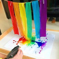 Teachers Trove na Instagramie: „This looks incredibly therapeutic for kids (and adults 😂) thanks to @mummyiwanttoplay for the idea 🌈 Just coloured tissue paper and…”