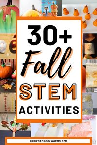 Get kids ready for autumn with these 30 Fall STEM activities for kids!