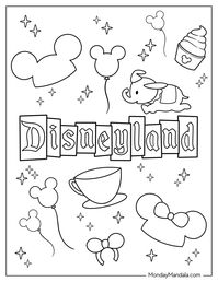 20 Disneyland Coloring Pages (Free PDF Printables)