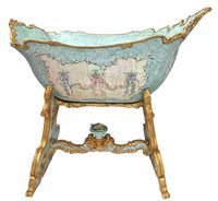 Venetian Handpainted Rocking Cradle