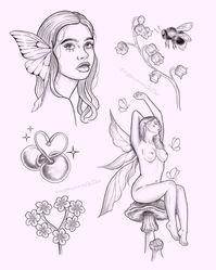 New flash *.🧚‍♀️𓍢ִ໋🌷͙֒🧺.* Non repeatable, size adjustable, non customisable 🫶🏼 dm to claim!! 💌💌 Based at @outpost_tattoo 💗 #flashtattoo #tattooideas #tattooinspiration #femaletattooartist #southamptontattoo