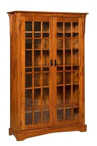 Solid Wood Mission Bookcase from DutchCrafters Amish Furniture