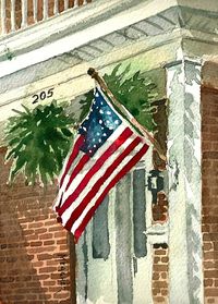 Day 30 - The Colors of Freedom by Spencer Meagher Watercolor ~ 7 x 5