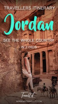 Planning a trip to Jordan? We have the best Jordan Itinerary for 7 days to see the whole country! Best tips how to get around Jordan and what to see!