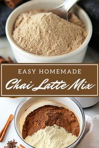 Want a simple way to make chai lattes at home? This DIY chai tea latte mix is perfect for hot or iced drinks, giving you that masala chai flavor in minutes. Pin this now for a delicious homemade treat!