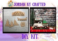 Get a free Thank You Craft. Purchase $55 in products (less tax) and receive the Thank You Craft listed in the announcement or shown in the listing below. See info here:  https://www.etsy.com/jordankycrafted/listing/1494076730  Vintage Market Truck series. Christmas Trees Insert for the Vintage Market Truck  The side view and the rear view truck use the same insert. The side view will not use the license plate and the rear view will not use the sign.  This listing only includes the insert. It doe