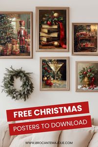 Looking to elevate your Christmas decor with a vintage aesthetic? These free printables are perfect for you! Featuring retro posters and farmhouse-inspired illustrations, these DIY prints are ideal for wall art in your living room, kitchen, or bedroom. Add a festive and cozy touch to your home with these timeless designs. Perfect for creating a unique, nostalgic holiday decor that will delight family and friends.