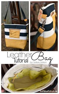 Leather Bag Tutorial - The Ribbon Retreat Blog