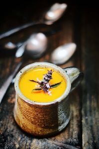 carrot and rhubarb soup | Nik Sharma Cooks