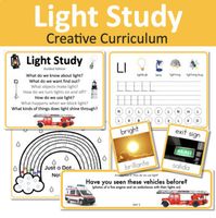 Light Study - GUIDED (Creative Curriculum)This resource is to go with the Light Study - GUIDED EDITION of the Creative Curriculum, It is NOT the actual lesson plan, but supporting materials to cut down on prep time and help with the study.Included in the resource:Investigation Question BoardsDaily Questions with pictures (where applicable)Study words in ENGLISH and SPANISH that are highlighted in the study guide, INCLUDING a photograph for each wordActivity: Create a Sundial (numbers, reading ti