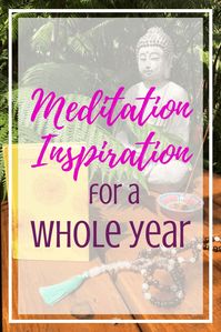 Meditation inspiration for a whole year in one little MUST-HAVE book. Get yours here!  Great meditation ideas for meditation for beginners