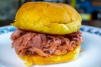 Pittsburgh's Chipped Chopped Ham Sandwiches