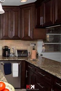 Dark Caramel Kitchen Cabinet Style in RTA