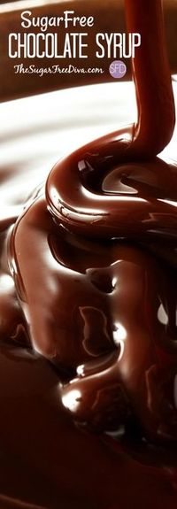 YUM!!! Top your favorite dessert or fruit with this recipe for yummy and easy chocolate syrup that is also sugar free.