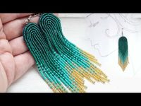 Jewelry making / beaded earrings tutorial / How to make Native American style earrings - YouTube