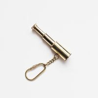 Be prepared for those impromptu seafaring adventures with this brass telescope keychain. Dimensions: 1.5 in. collapsed, 3 in. fully extended Material: Brass