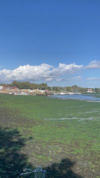 Family and friend walk along fareham lake in hampshire engalnd uk in Summer August 2023 things to do.