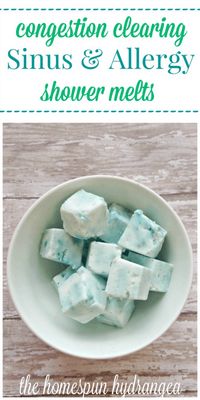 Homemade Vapor Rub Shower Cubes