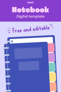 Use a digital notebook to provide a one-stop-shop for your teaching content! Try out teaching and learning with our colorful Digital Notebook template today!