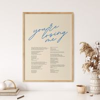 You're Losing Me Printable Poster, Taylor Swift Digital Download, Taylor Swiftie merch, Midnights Merch, Taylorswift, Boho Wall Decor, Gift